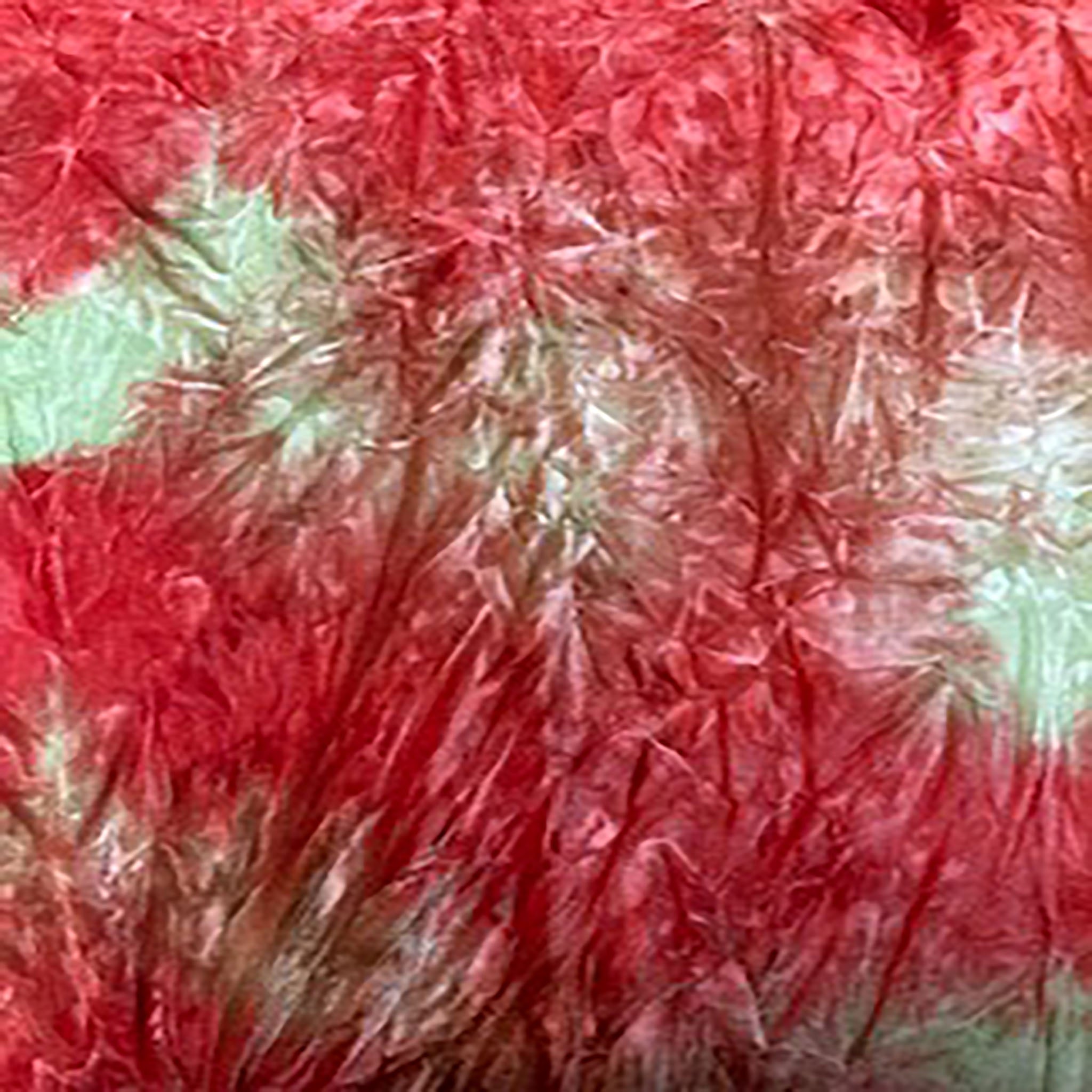 Stretch Polyester Spandex Tie Dye Velvet | Spandex Palace Red Brown