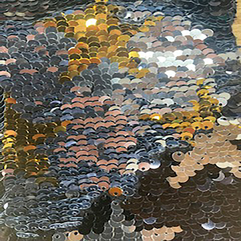 Reversible Sequin Star Reversible Sequins 2 Way Stretch Poly Fabric | Spandex Palace