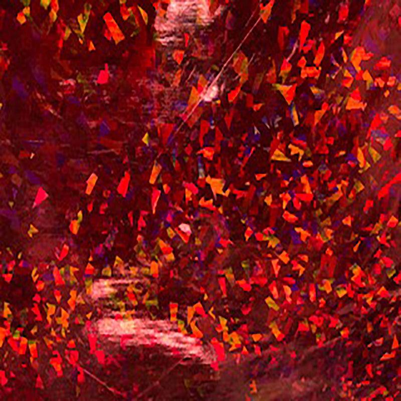 4 Way Polyester Spandex Vinyl Broken Glass Hologram | Spandex Palace Red