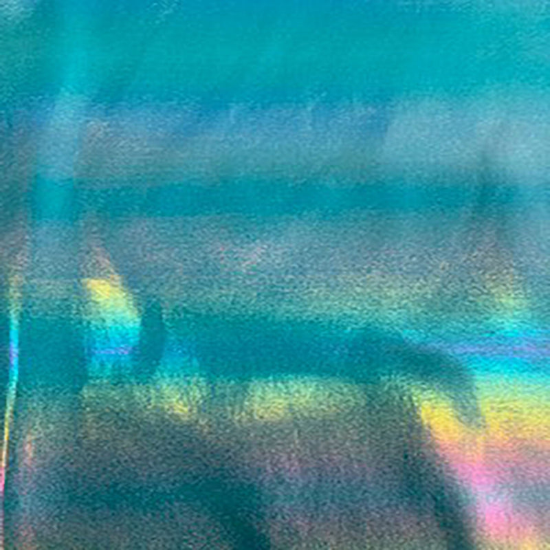 4 Way Stretch Nylon Spandex Oil Drop Foil | Spandex Palace Turquoise