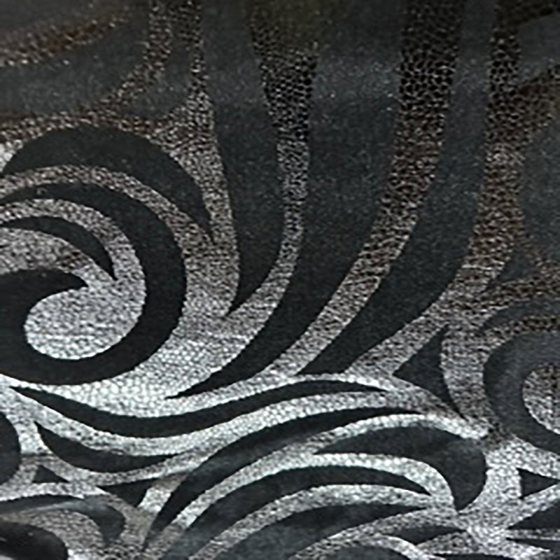 Stretch Polyester Velvet Meta Snake Foil | Spandex palace Black