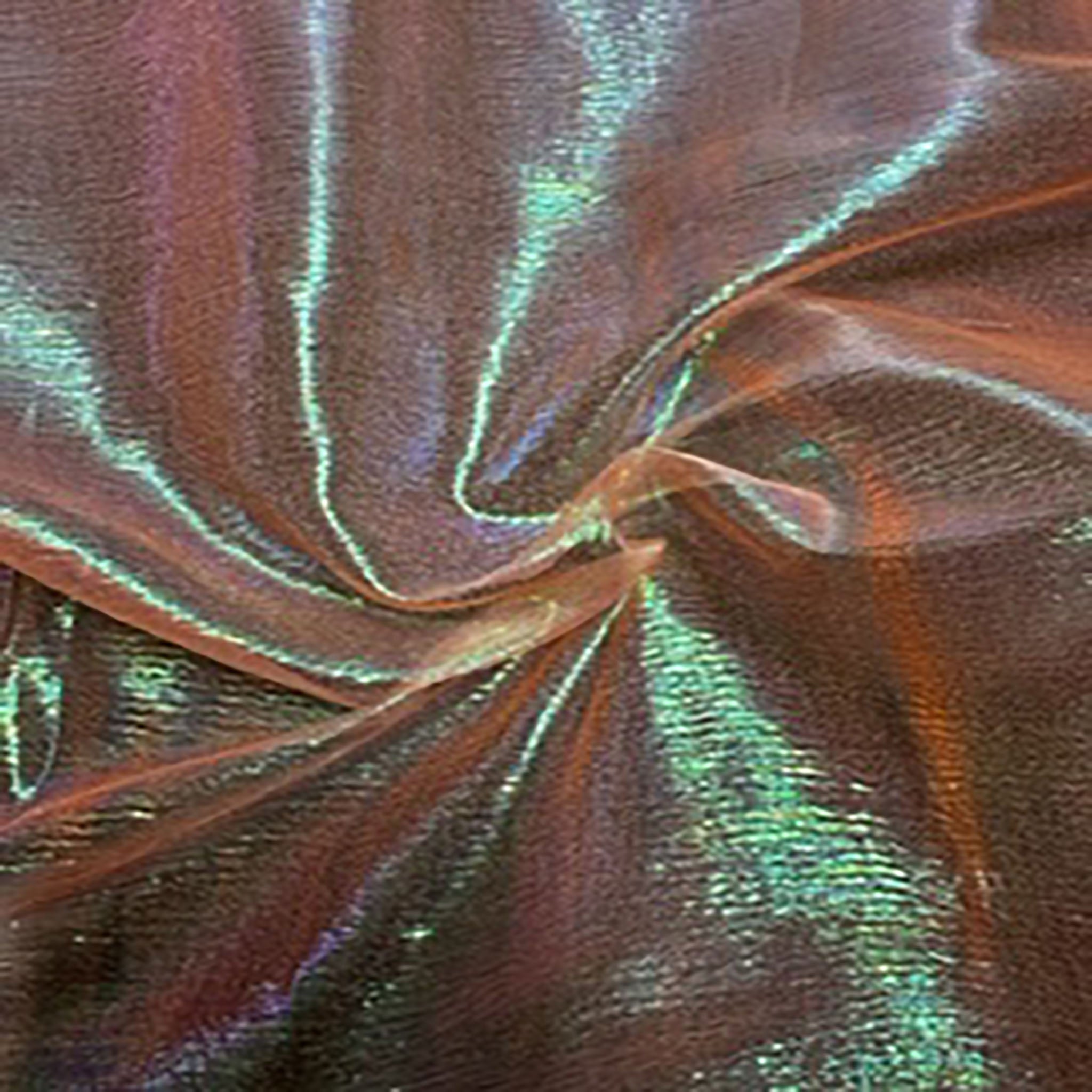 Solid Barbie Organza Sheer Fabric | Spandex Palace Orange