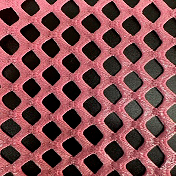 2 Way Stretch Polyester  Spandex Fabric Pentagon Diamond Silver  Foil Fish Net | Spandex Palace