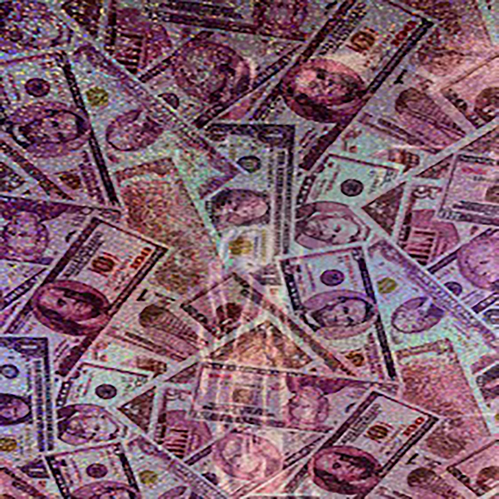 Random Money Hologram: Stretch Poly Spandex Fabric | Spandex Palace