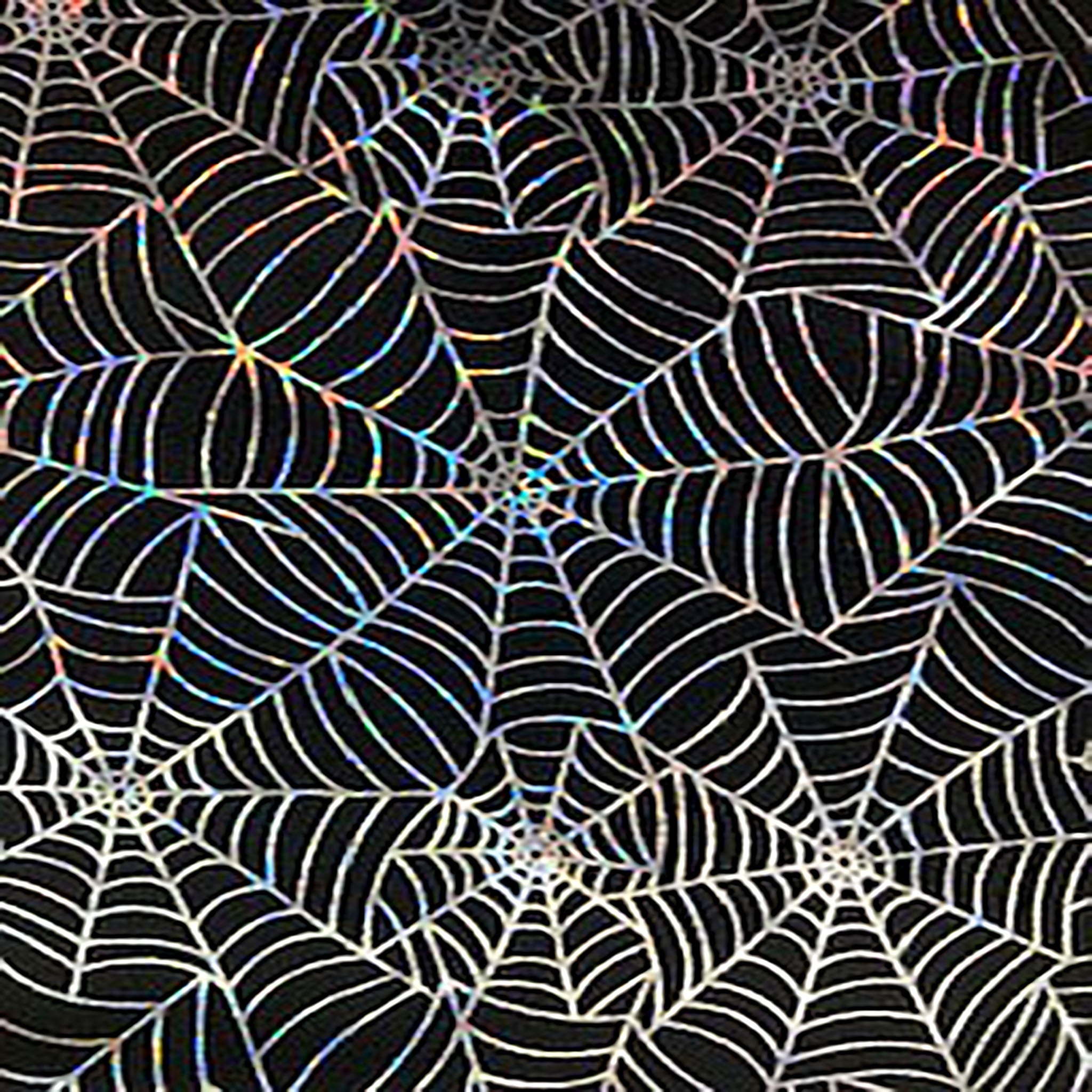 4 Way Jungle Spider Web Polyester Spandex Hologram | Spandex Palace  Black Silver